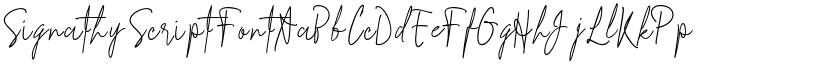 Signathy Script Font font