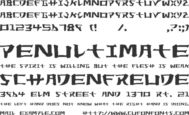 Yorstat font preview