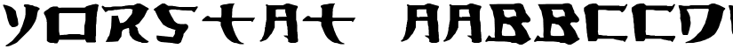 Yorstat font