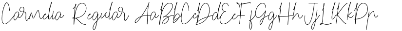 Carmelia Regular font