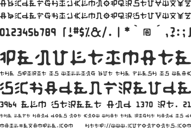 Anyong font preview