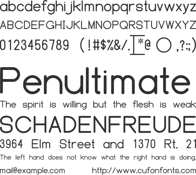 Y14.5-2018 font preview