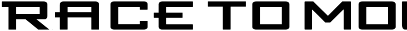 RACE to MOUNTAIN Regular font