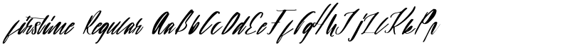 firstime Regular font