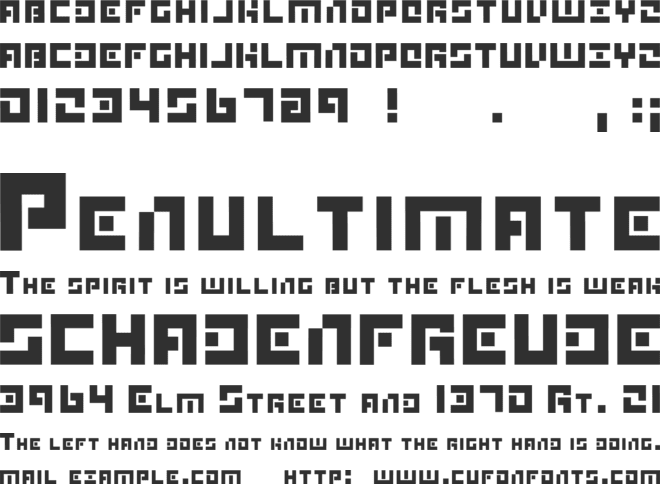 jigsaw font preview