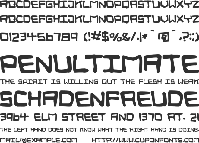 Digital Squiggle font preview