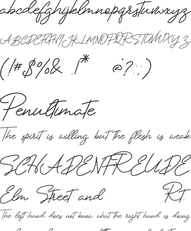 Berlindah font preview