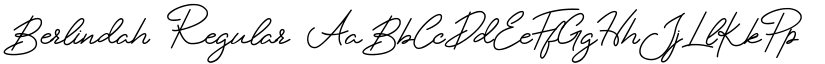 Berlindah Regular font