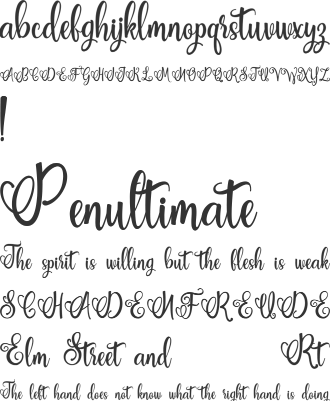 smiles women font preview