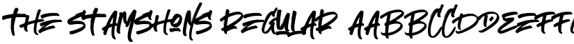 The Stamshons regular font