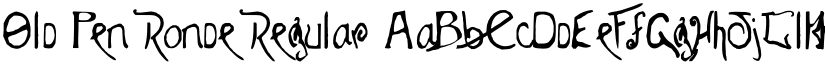 Old Pen Ronde Regular font