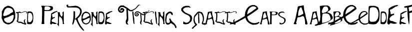 Old Pen Ronde Titling Small Caps font