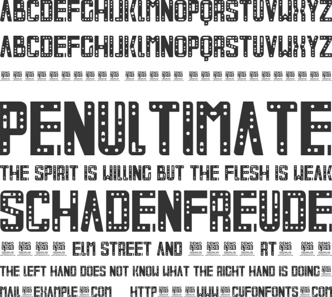 LJDS Calida font preview