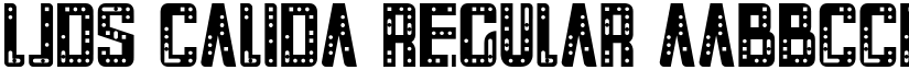 LJDS Calida Regular font