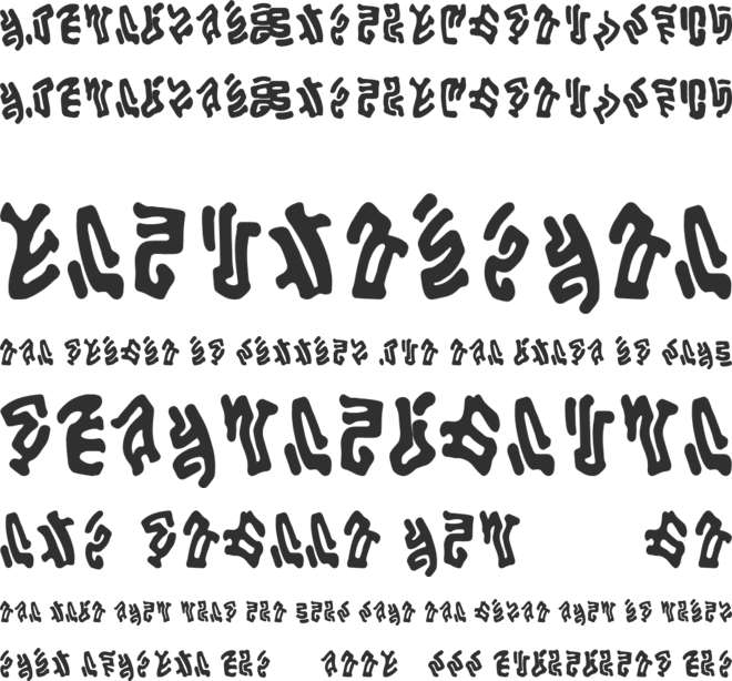 Zombese font preview
