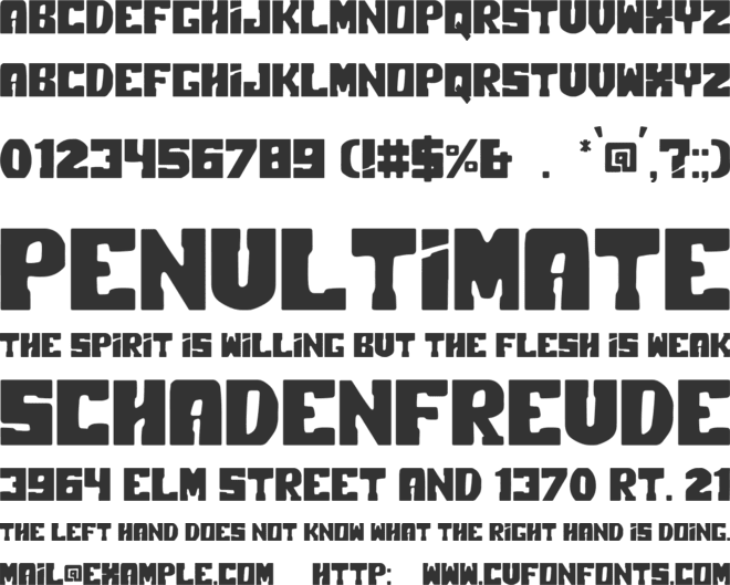 Polar Press font preview