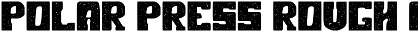 Polar Press Rough font