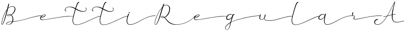 Betti Regular font