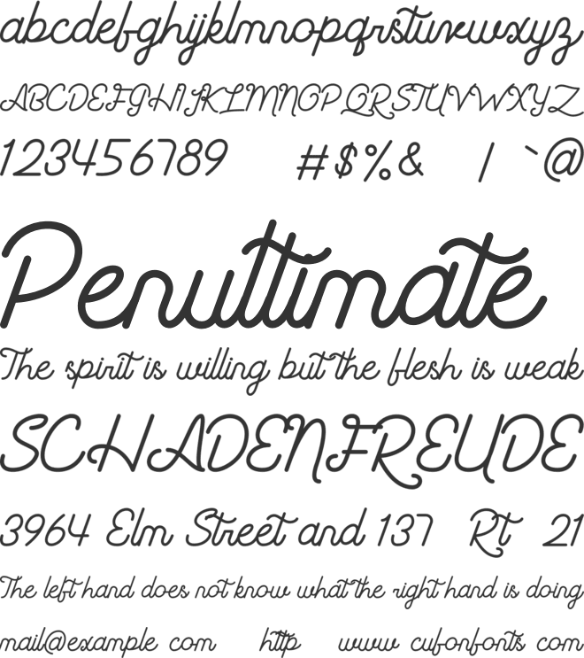 Southea font preview