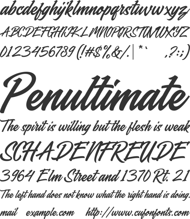 Blasteran font preview