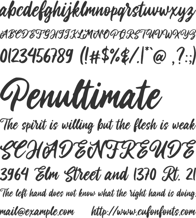 Laritta font preview