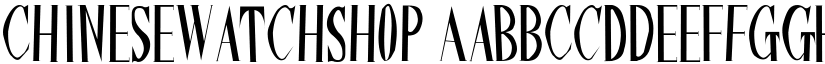 ChineseWatchShop font