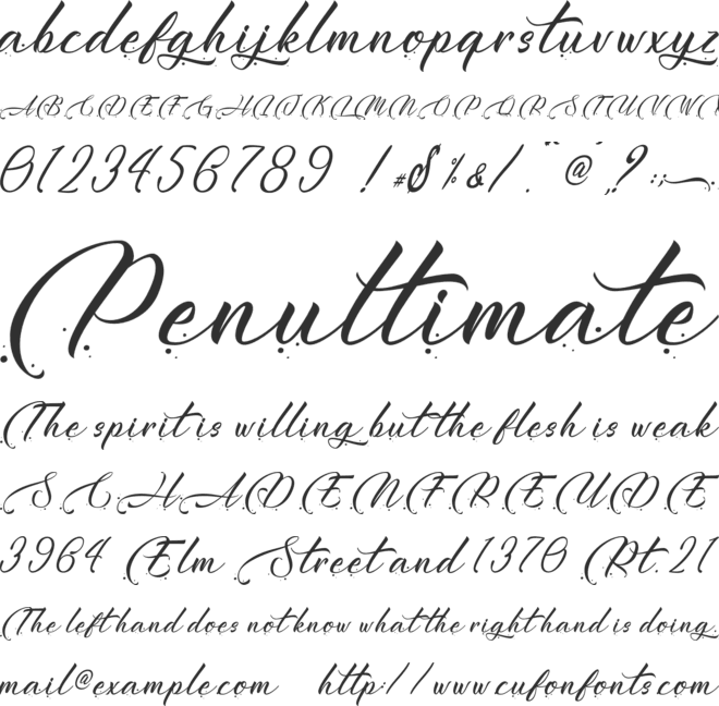 Harytian - Personal Use font preview