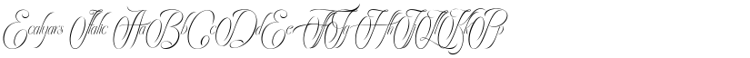 Ecalyars Italic font