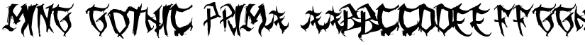 Ming Gothic Prima font
