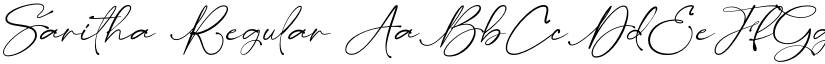 Saritha Regular font