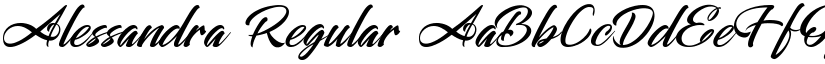Alessandra Regular font