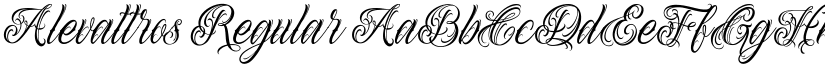Alevattros Regular font