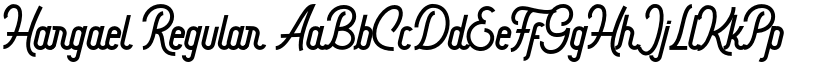 Hargael Regular font