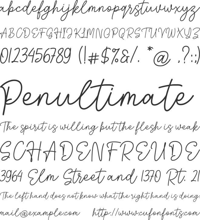 Talliya font preview