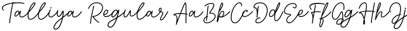 Talliya Regular font