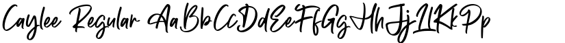 Caylee Regular font