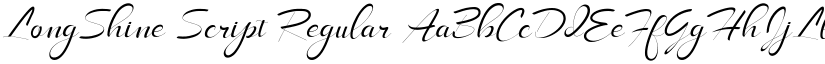 LongShine Script Regular font