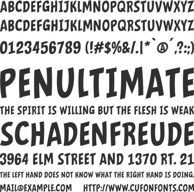 Mindflyers font preview