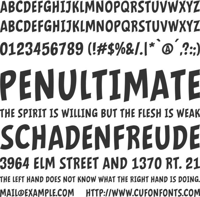 Mindflyers font preview