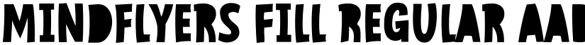 Mindflyers Fill Regular font