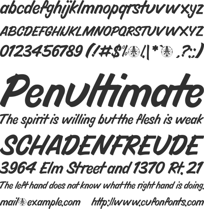 Blocco Personal Use Only font preview