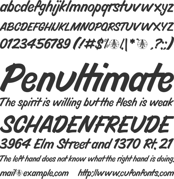 Blocco Personal Use Only font preview