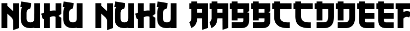 Nuku Nuku font