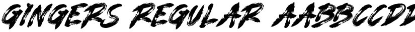 GINGERS Regular font