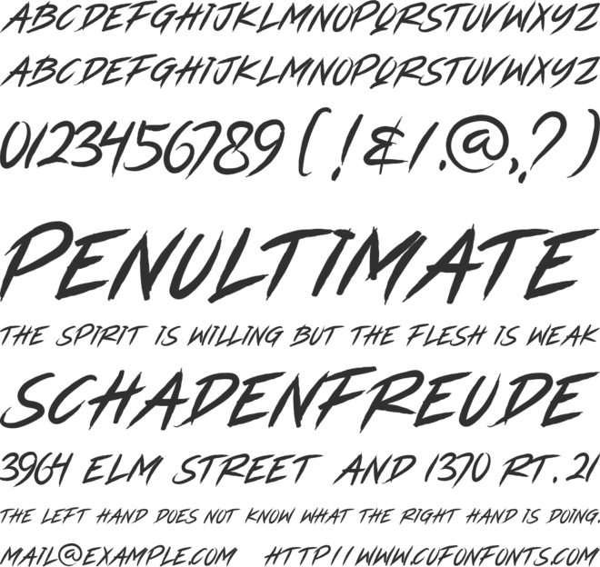 RIVERSTOCK font preview