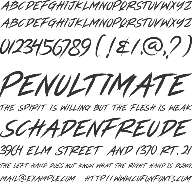 RIVERSTOCK font preview