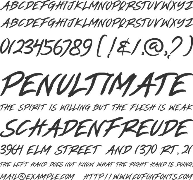 ENEMY font preview