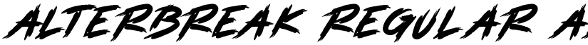 ALTERBREAK font download