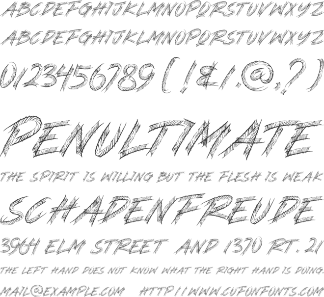 STEREO VILLE font preview