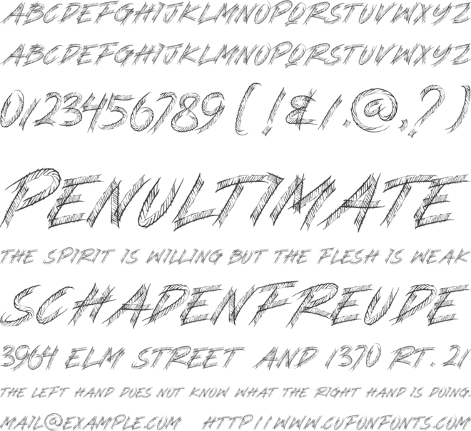 STEREO VILLE font preview